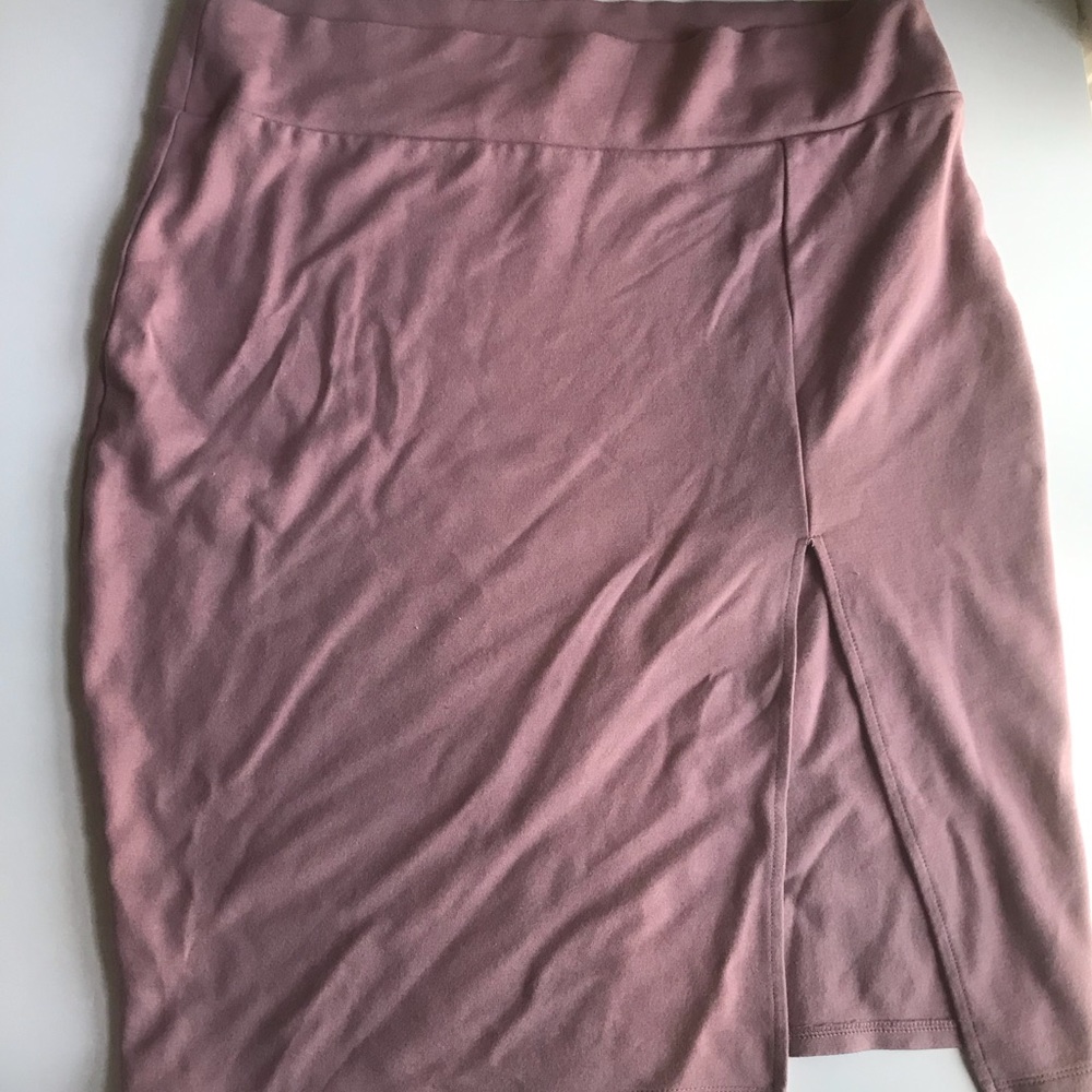 Charlotte Russe Dusty rose pink pencil skirt XL